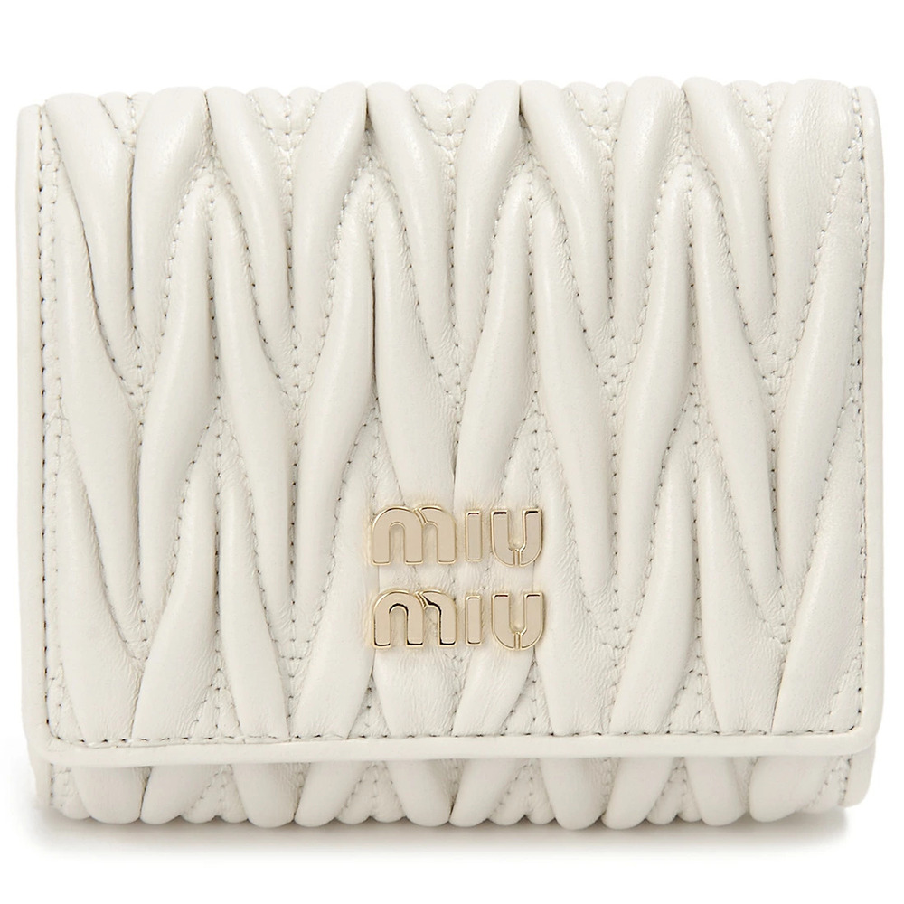 Miu Miu Tri fold Wallet White TRI FOLD